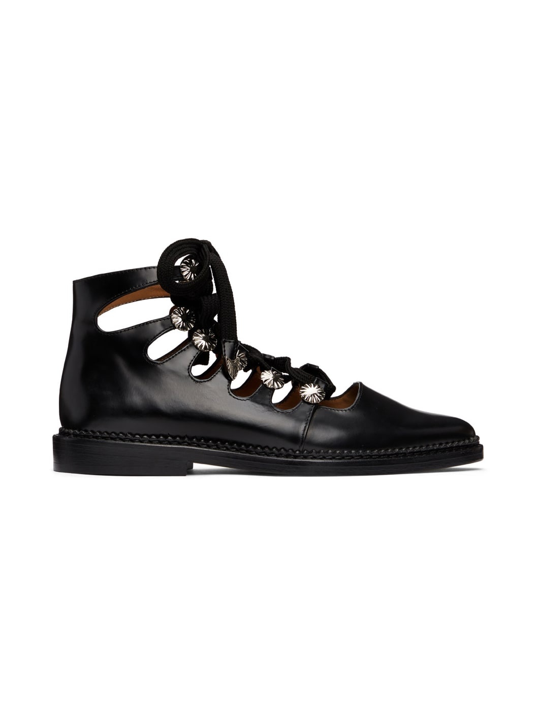 SSENSE Exclusive Black Lace-Up Oxfords - 1
