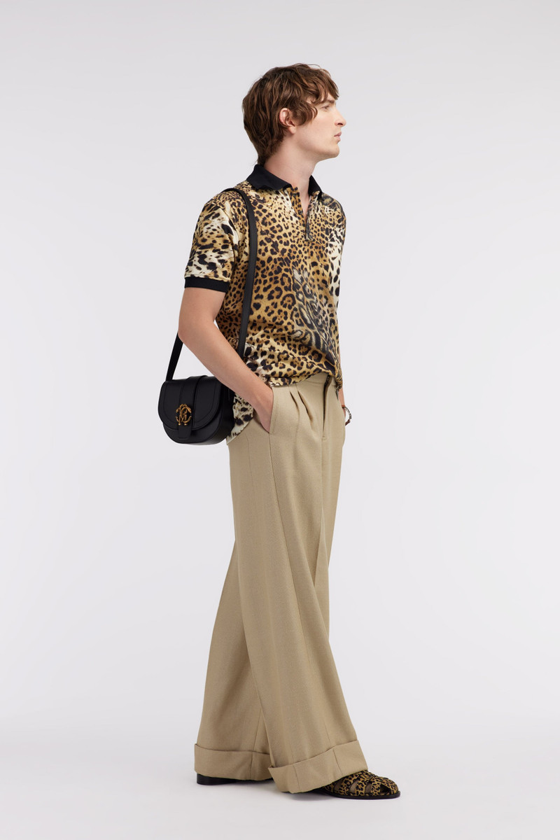 Roberto Cavalli Polo with Jaguar Skin print outlook