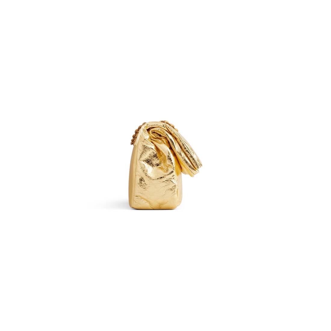 Women's Monaco Small Chain Bag Metallized in Gold - 3