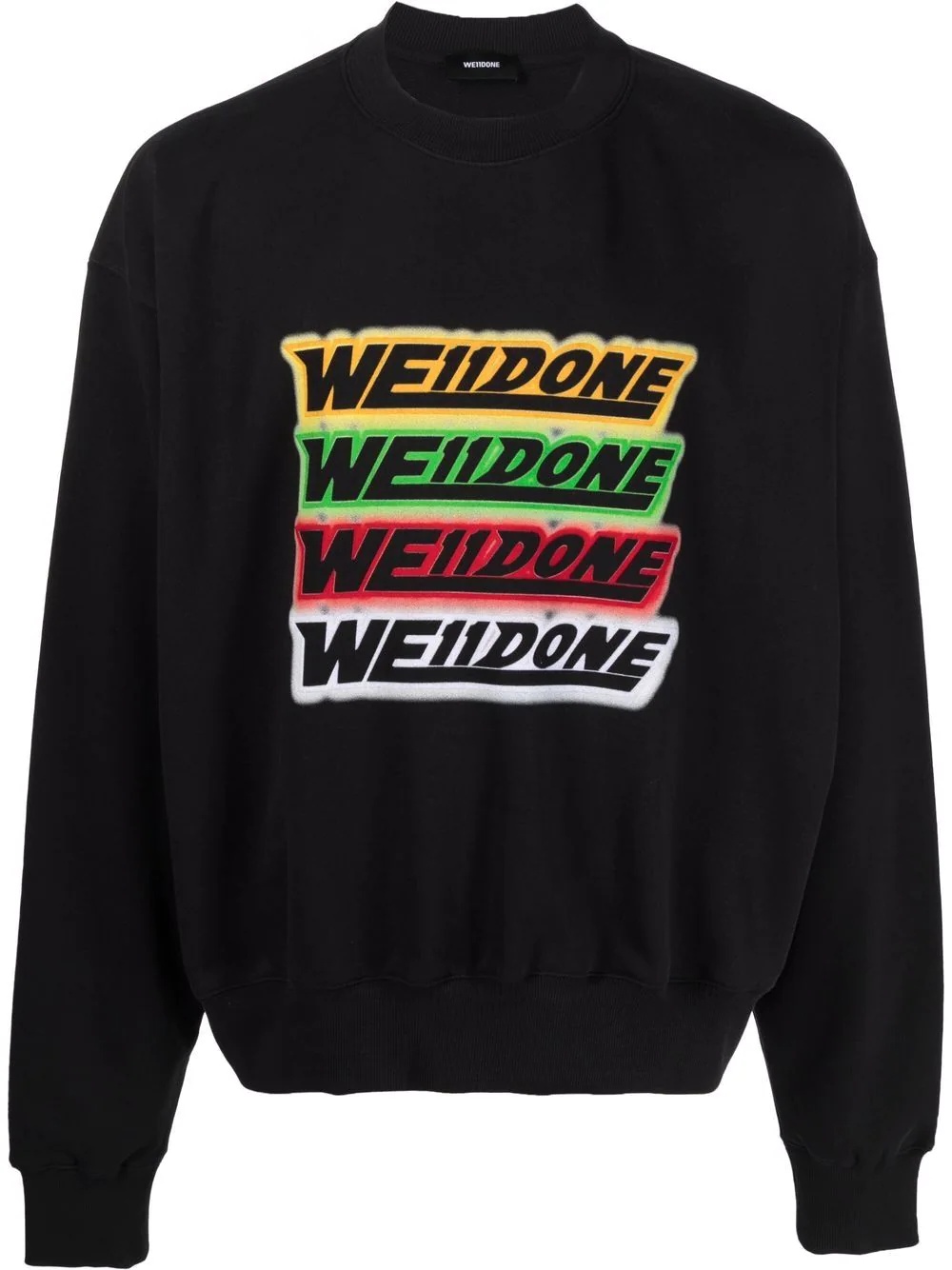 logo-embroidered cotton sweatshirt - 1