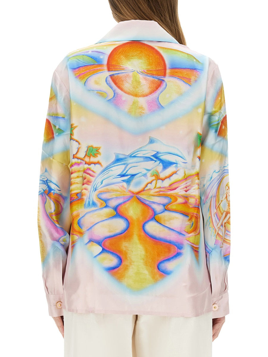 Casablanca Women "Psychedelic Nirvana" Shirt - 3