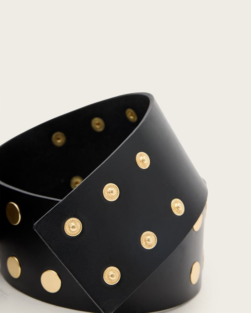 RIO STUDDED LEATHER WAIST BELT 3