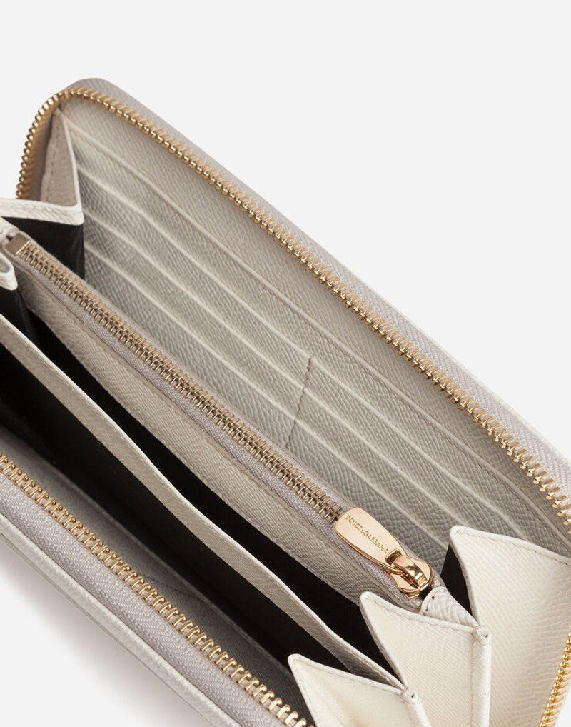 Zip-around dauphine calfskin wallet 4