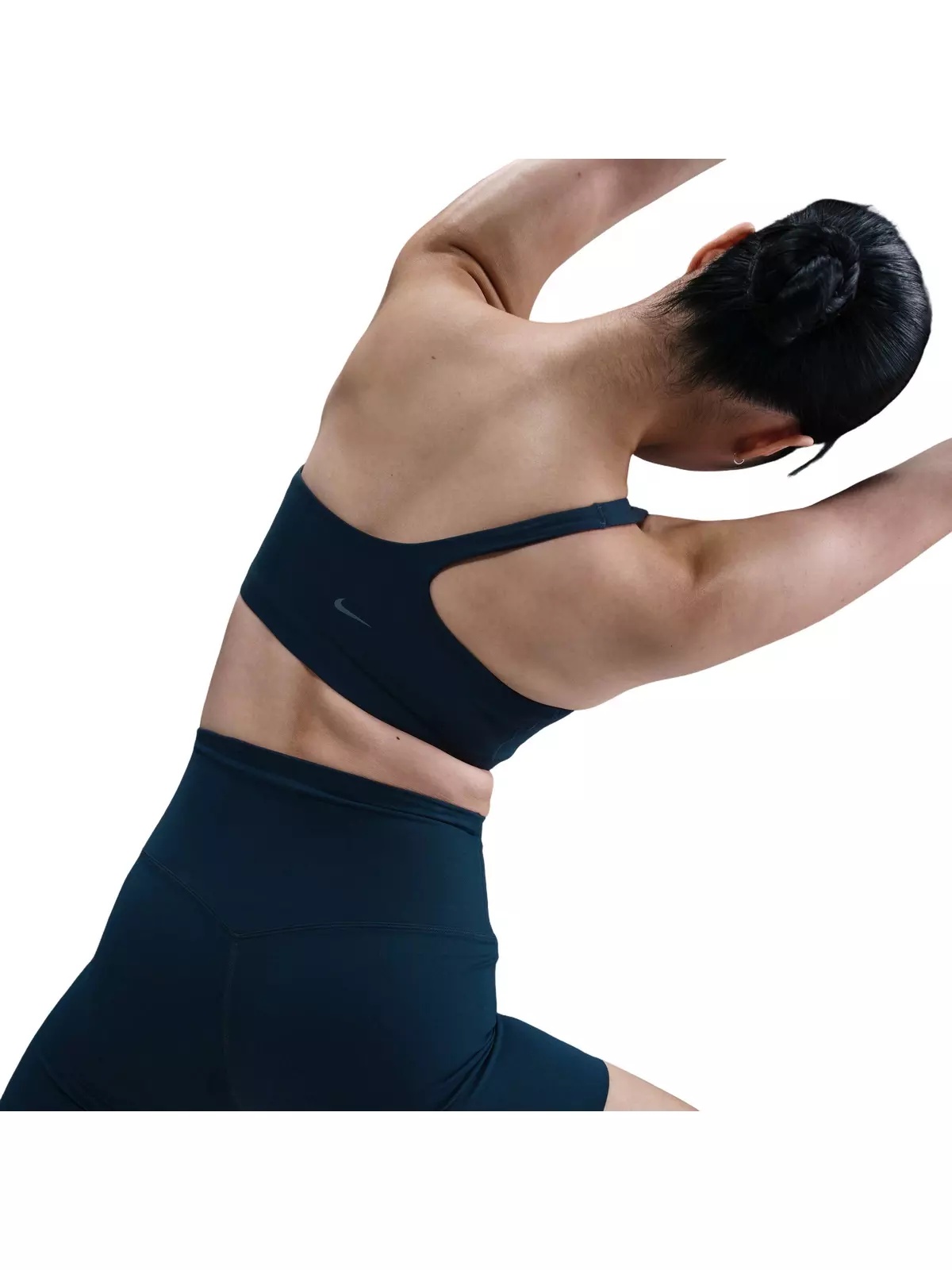 Women's Zenvy Asymmetrical Light-Support Padded Sports Bra-Blue - 2