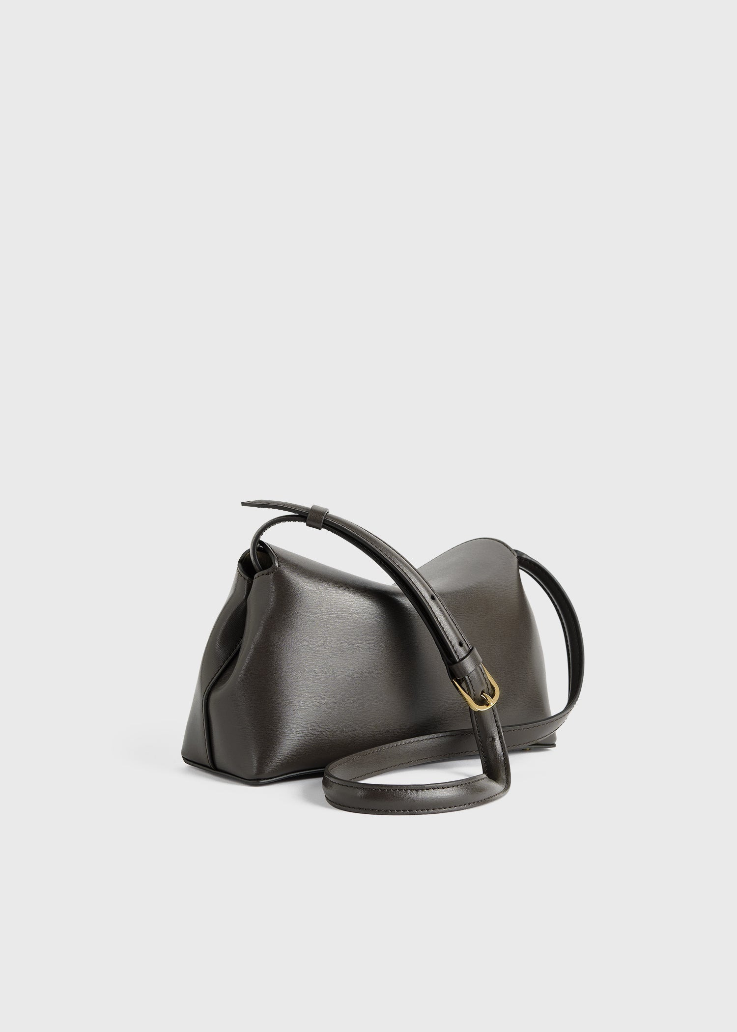 T-Lock leather clutch bark - 4