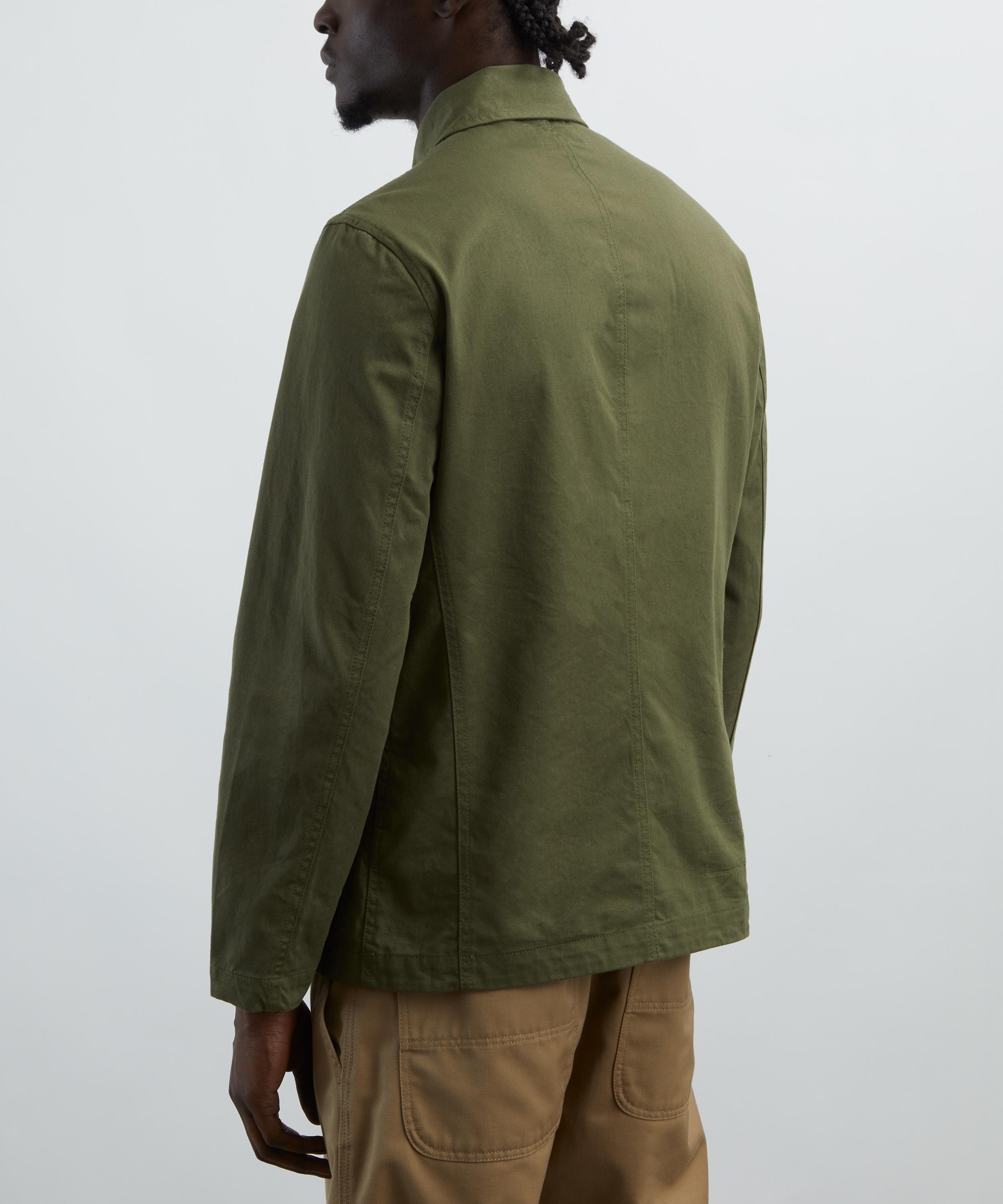 Light Olive Twill Bakers Jacket - 4