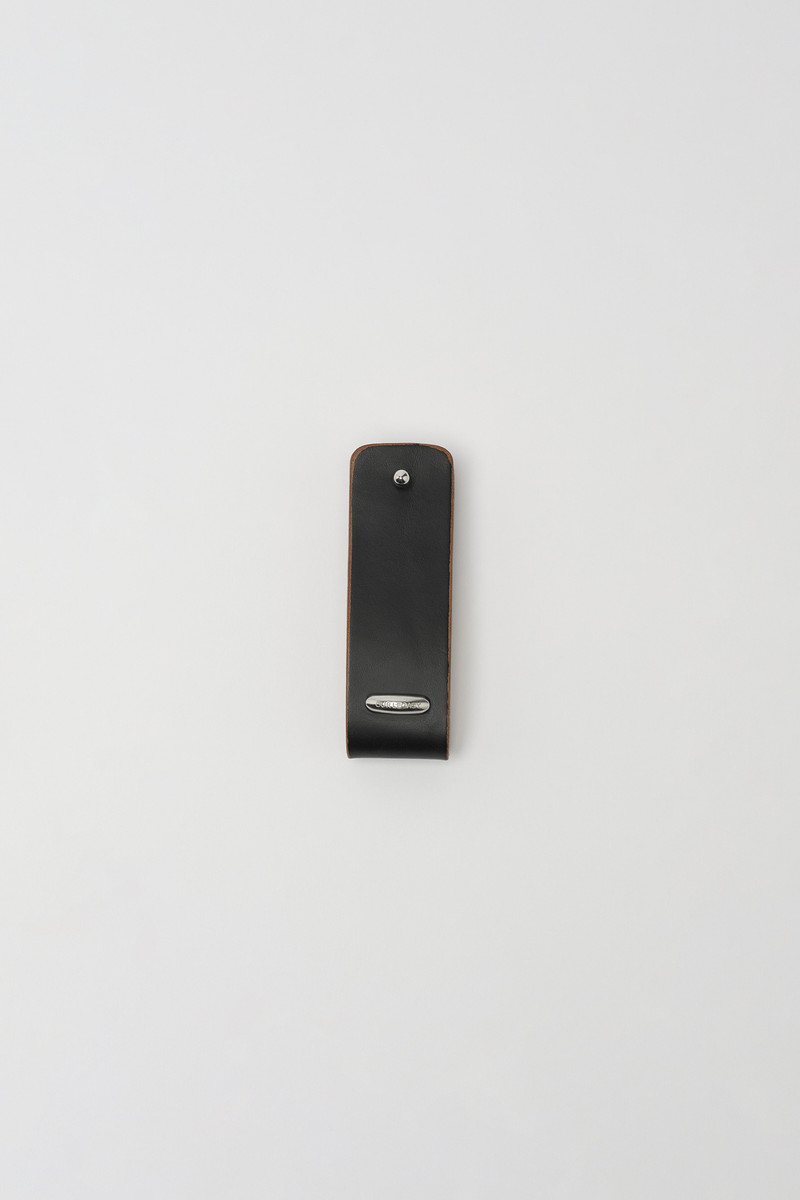 Pierced Key Holder Brown Leather 1