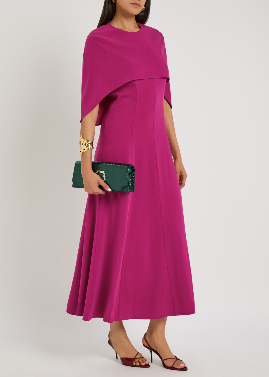 Roland Mouret Cape-effect Crepe Midi Dress - 4