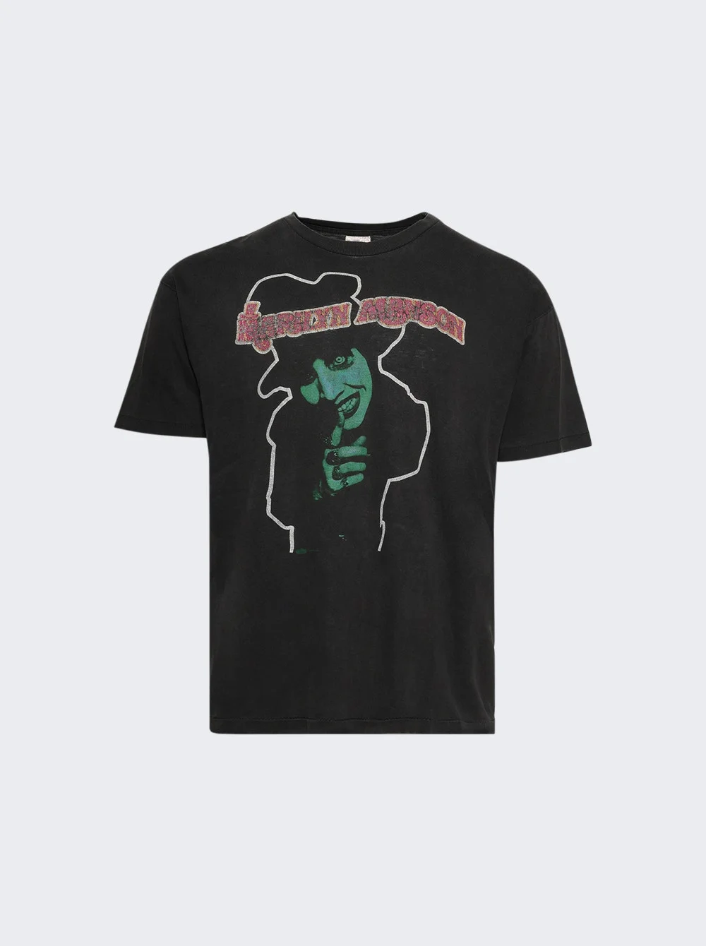 Manson Vintage Tee Black - 1