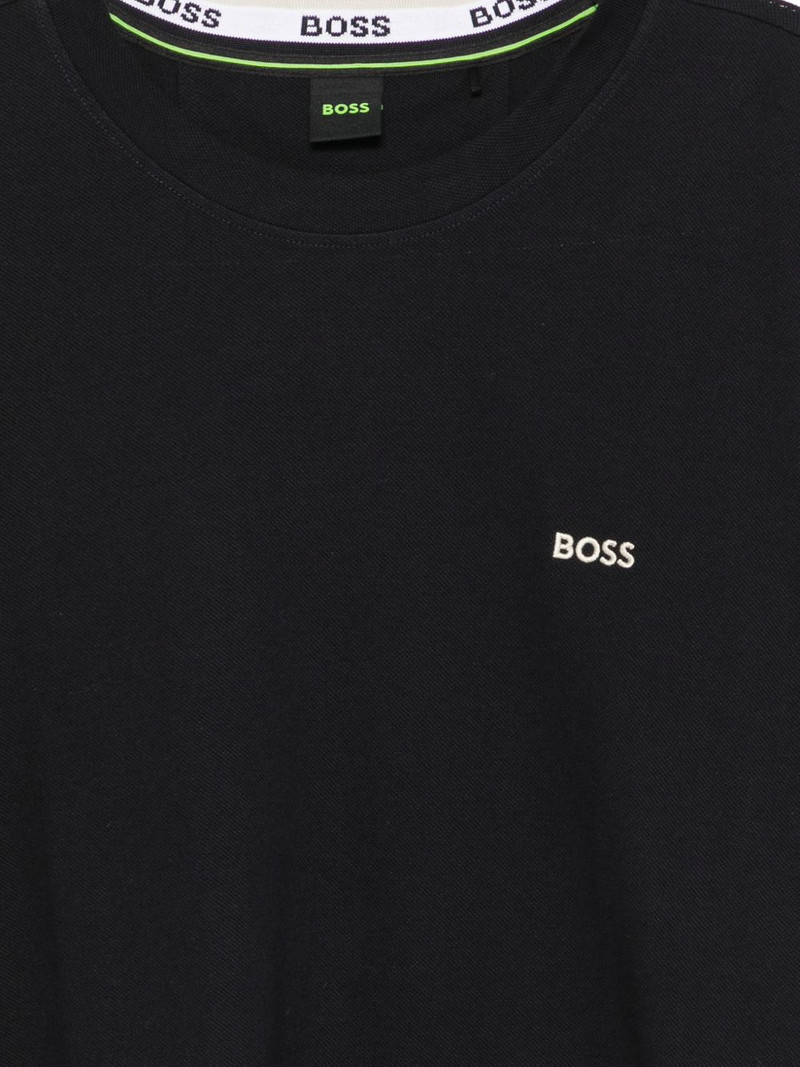 embroidered-logo T-shirt in cotton piqué 3
