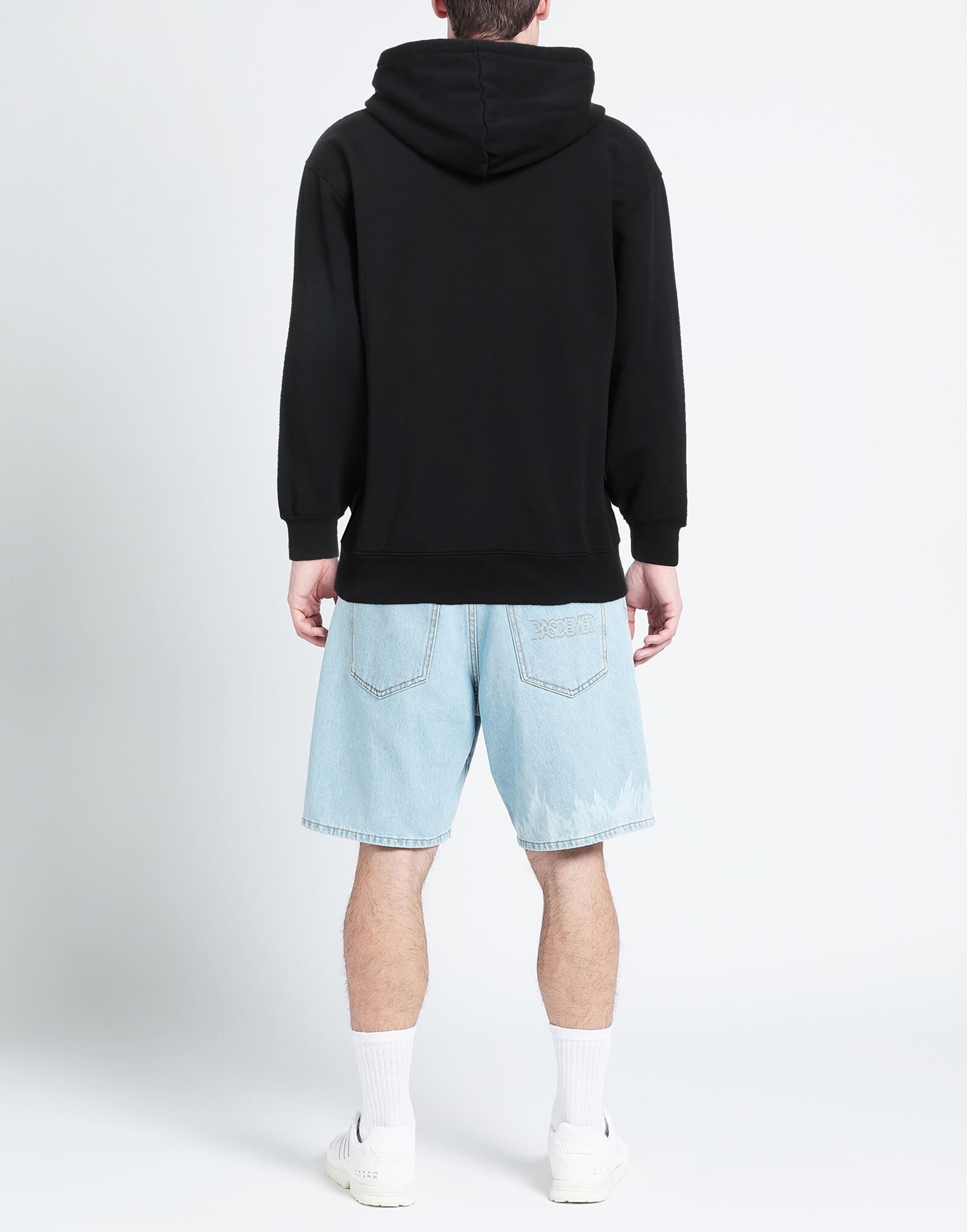 Black Men's Hooded Sweatshirt - 3