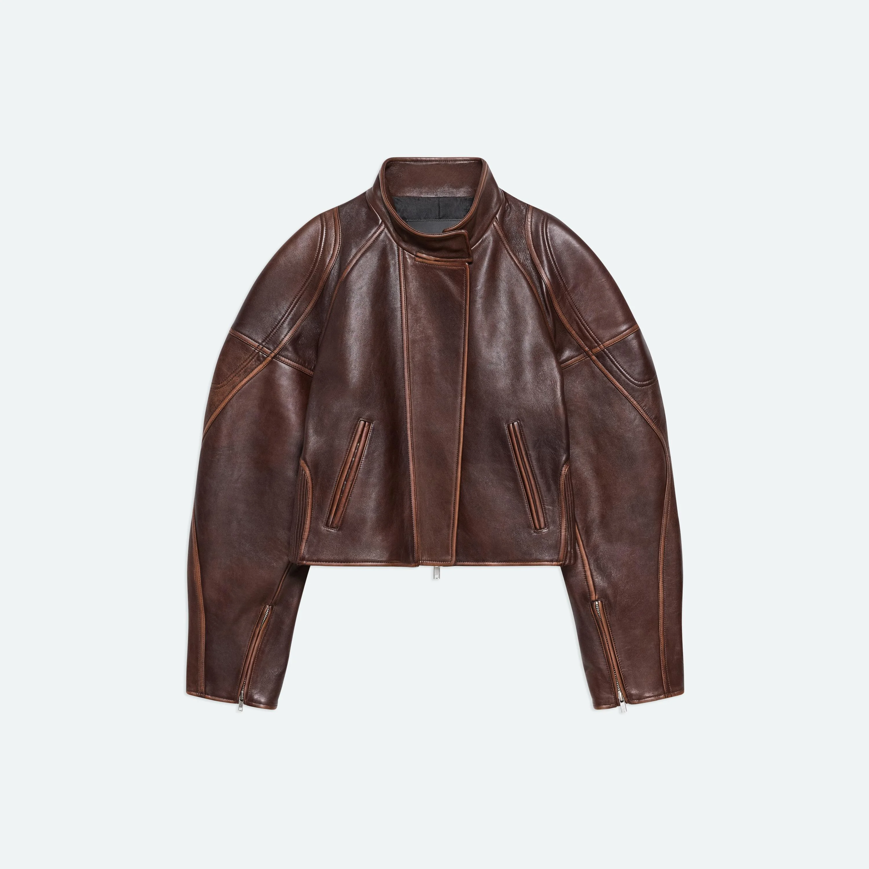 SADDLE LEATHER JACKET - 1