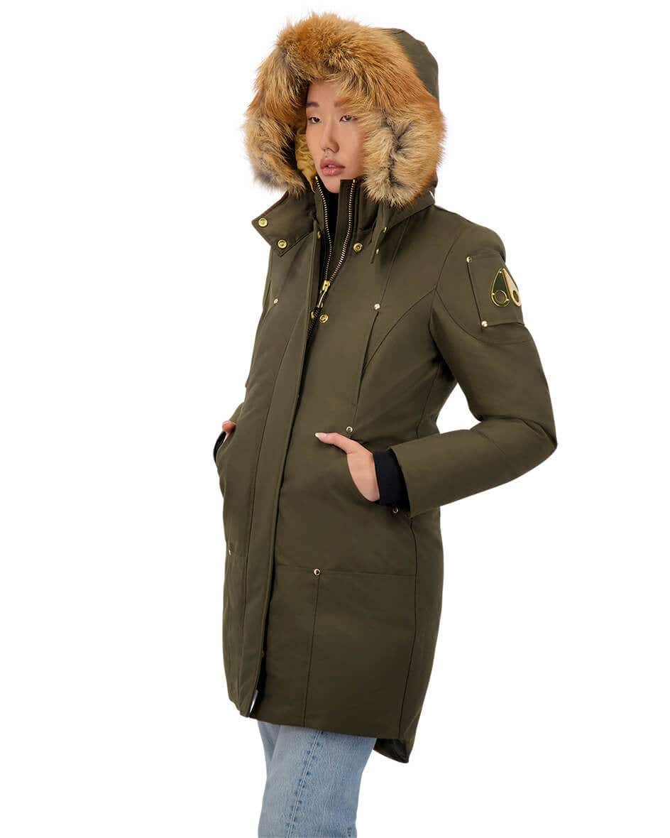 MOOSEKNUCKLES♦GOLD STIRLING PARKA SHEARLING MOOSE KNUCKLES GOLD STIRLING PARKA FUR | REVERSIBLE