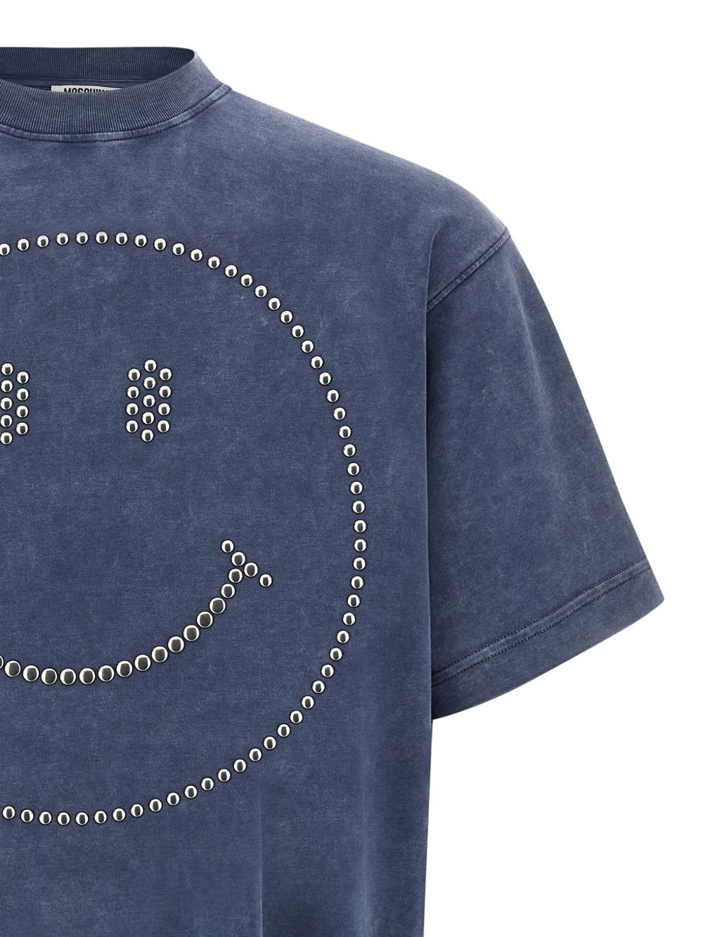 stud-embellished smiley T-shirt - 4
