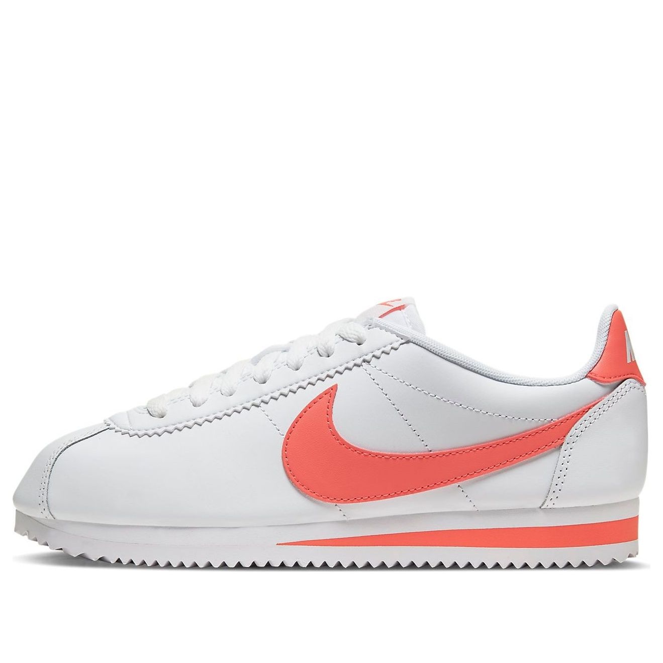 (WMNS) Nike Classic Cortez Leather 'White Pink' 807471-115 - 1