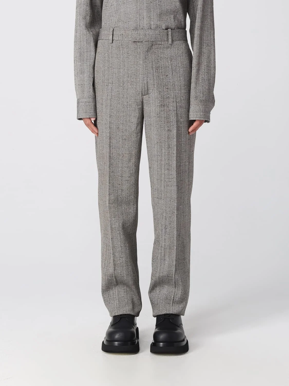 Bottega Veneta pants in silk and viscose - 1