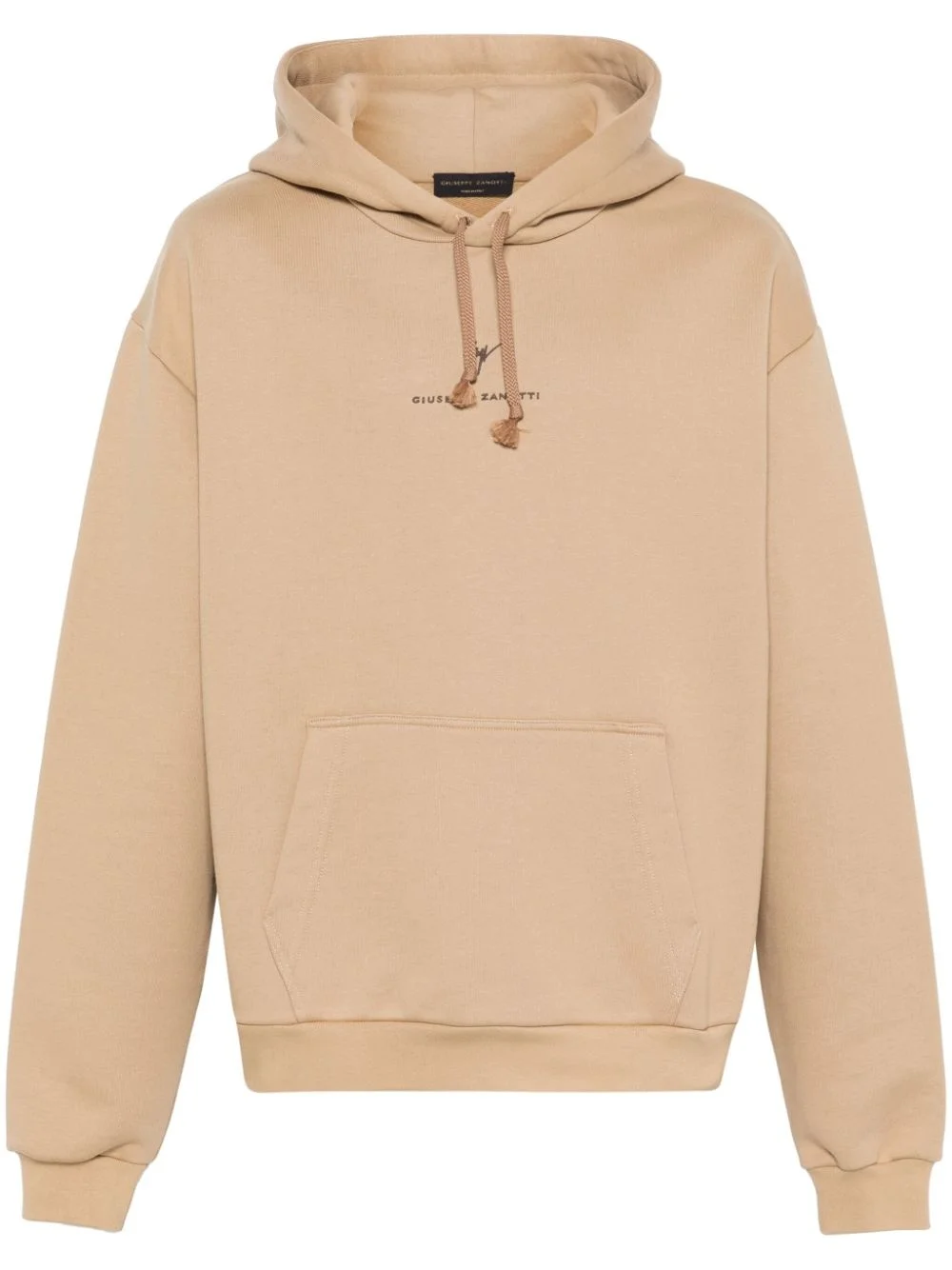 logo-embroidered hoodie - 1