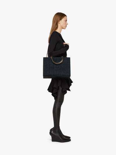 Givenchy MEDIUM G-TOTE SHOPPING BAG IN 4G EMBROIDERY WITH CHAIN outlook