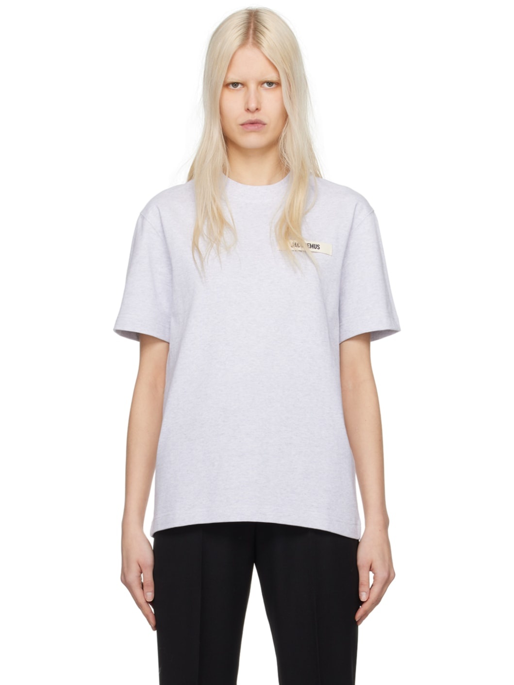 Gray Les Classiques 'Le T-Shirt Gros Grain' T-Shirt - 1