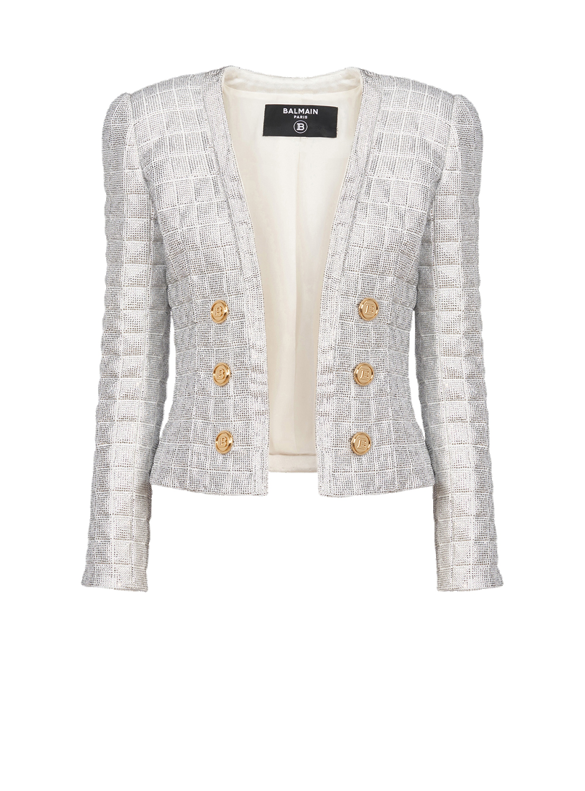 Quilted jacket with strass - 1