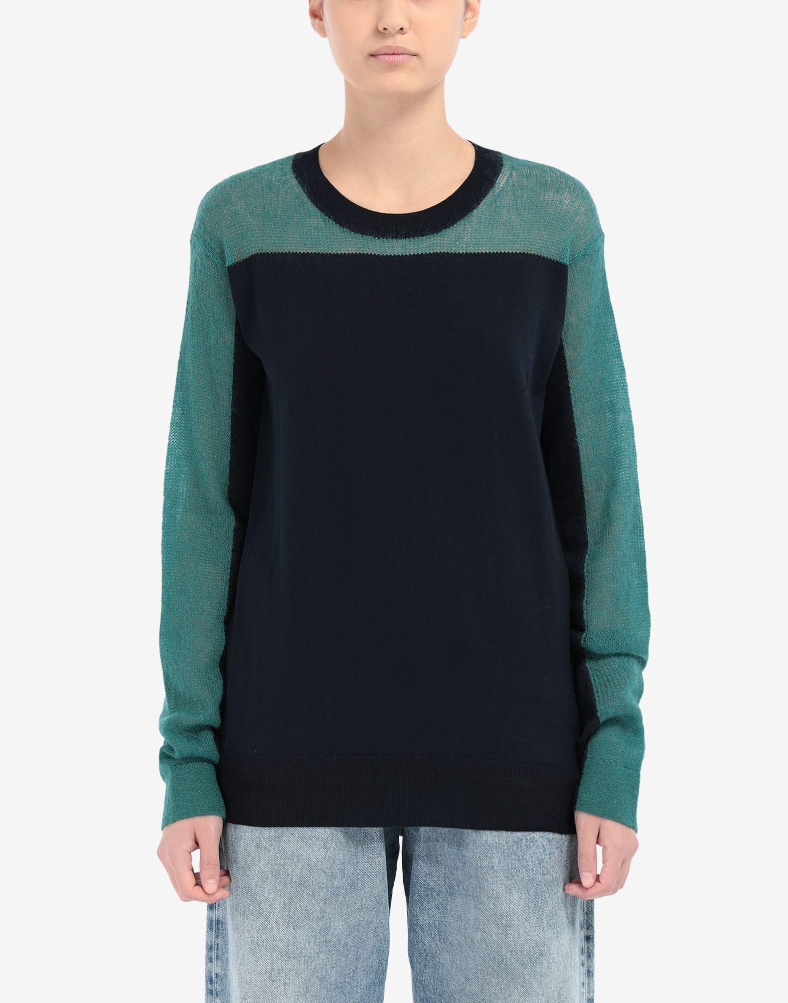 Spliced knit sweater - 5