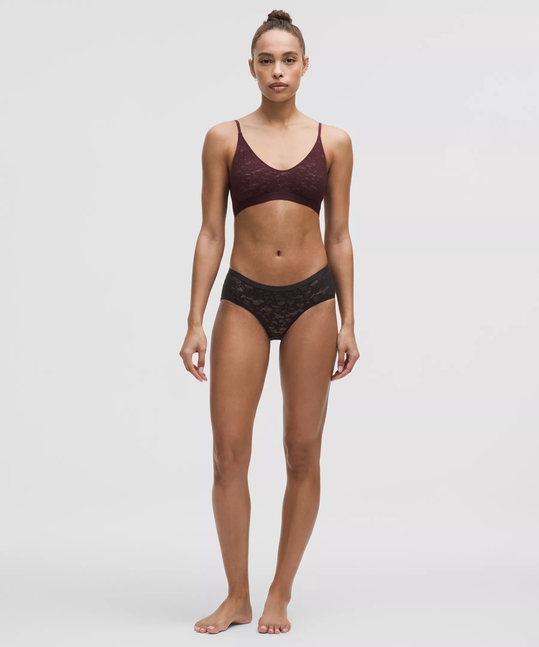 Lace Low-Rise Logo Hipster Underwear - 3