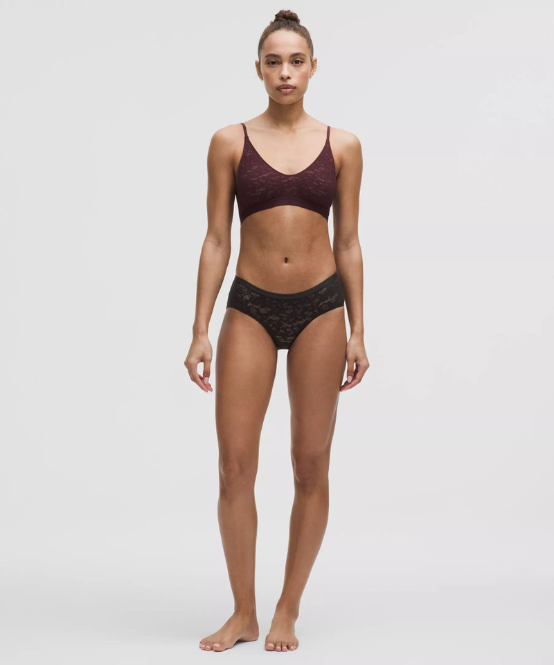 Lace Low-Rise Logo Hipster Underwear 3