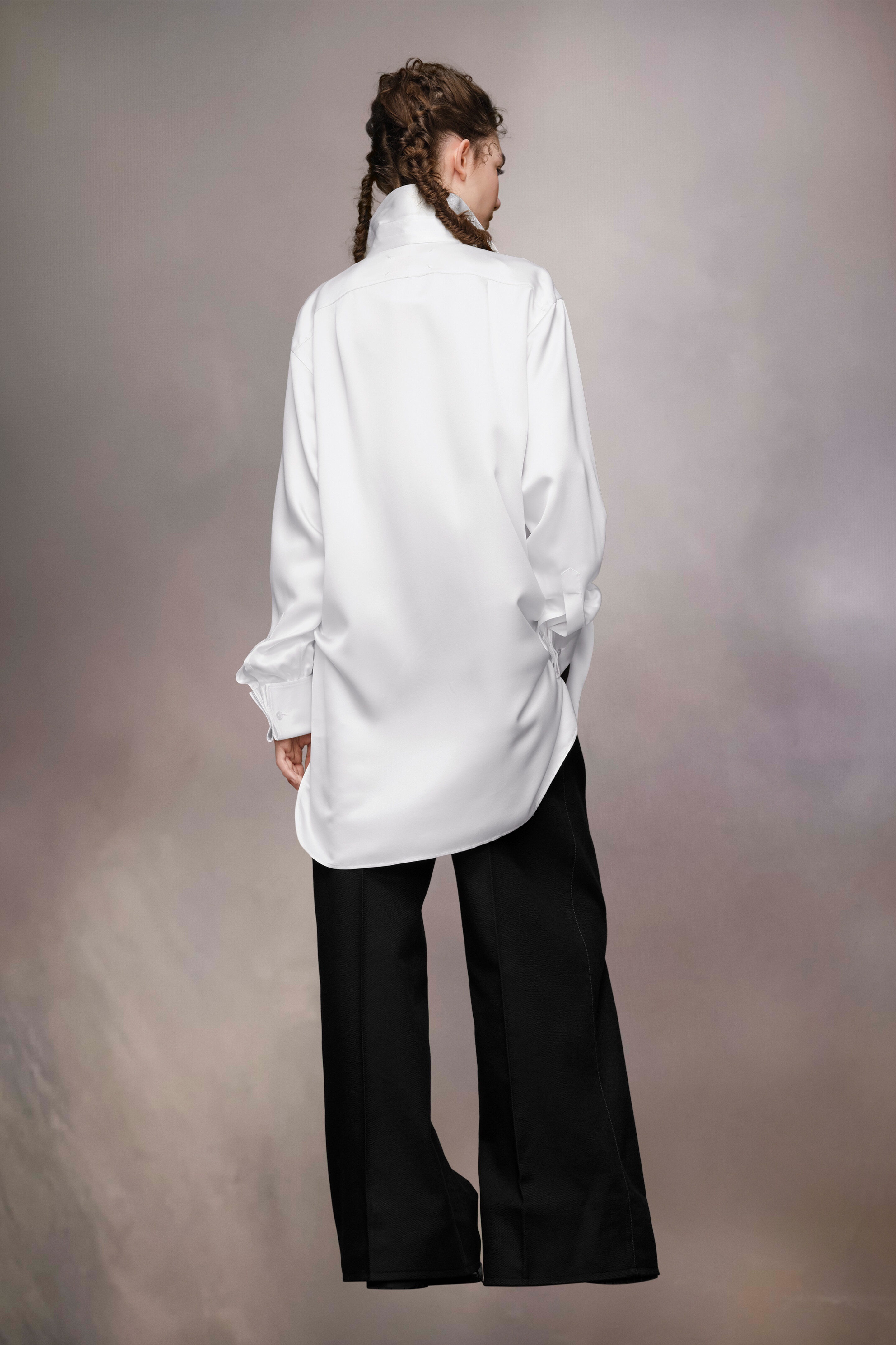 Silk Shirt Dress - 5