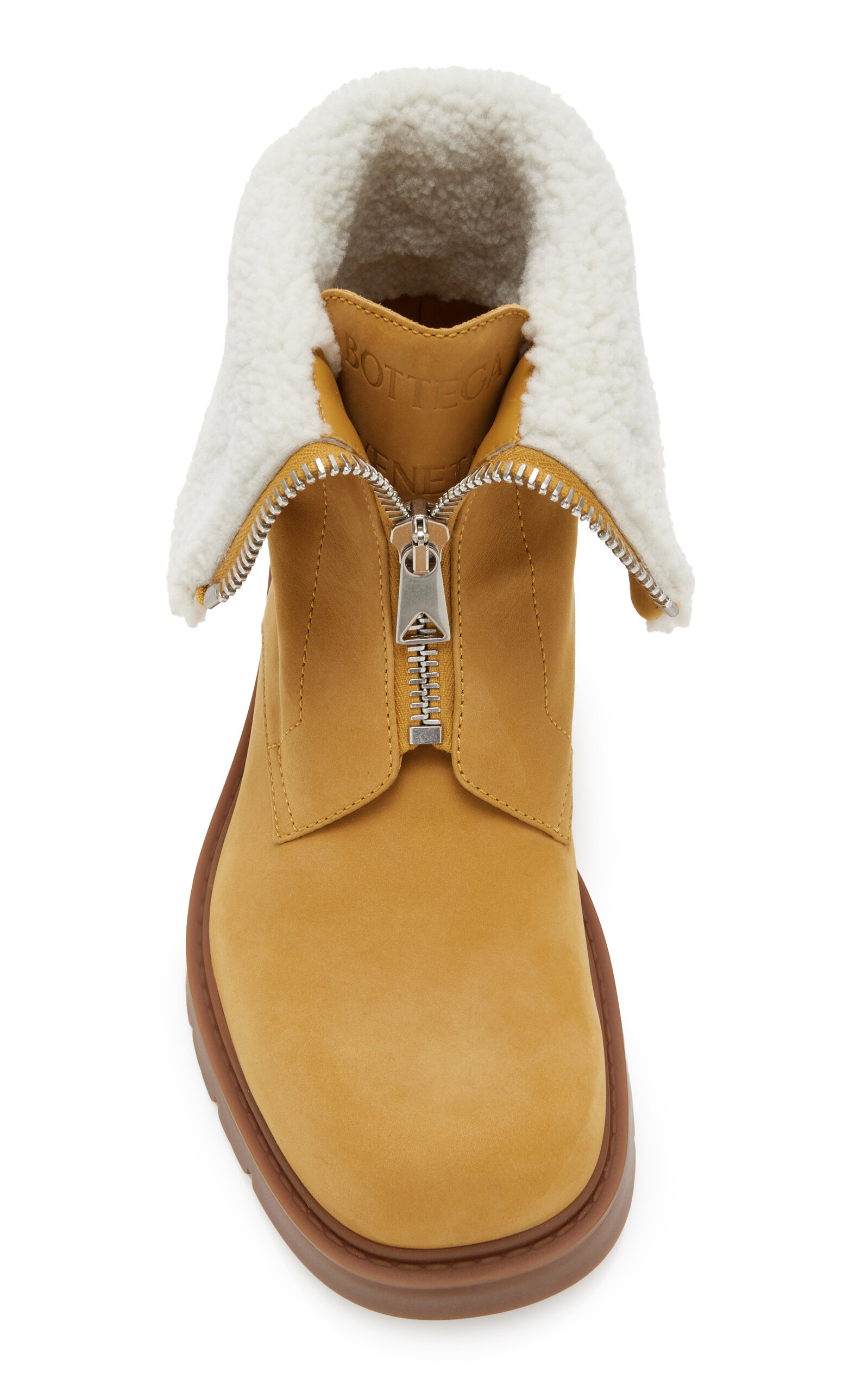 Haddock Shearling-Lined Nubuck Ankle Boots tan - 4