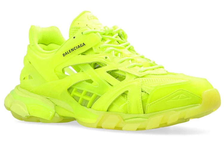 Balenciaga Track 2.0 Sneakers 'Clear Sole Neon Yellow' 668823W3CT27510 - 2