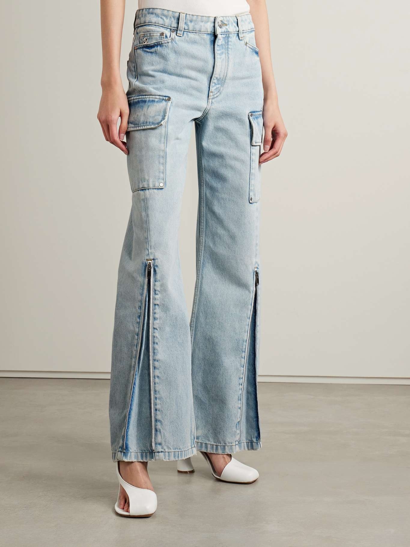 + NET SUSTAIN high-rise straight-leg organic jeans - 3