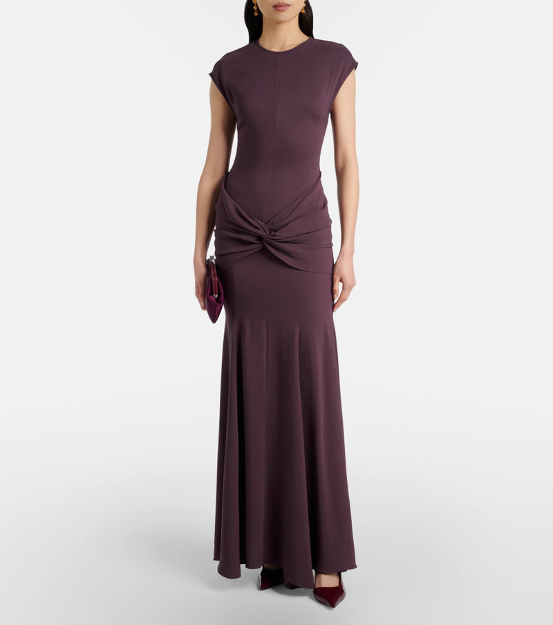 TOVE Ames gathered jersey maxi dress outlook