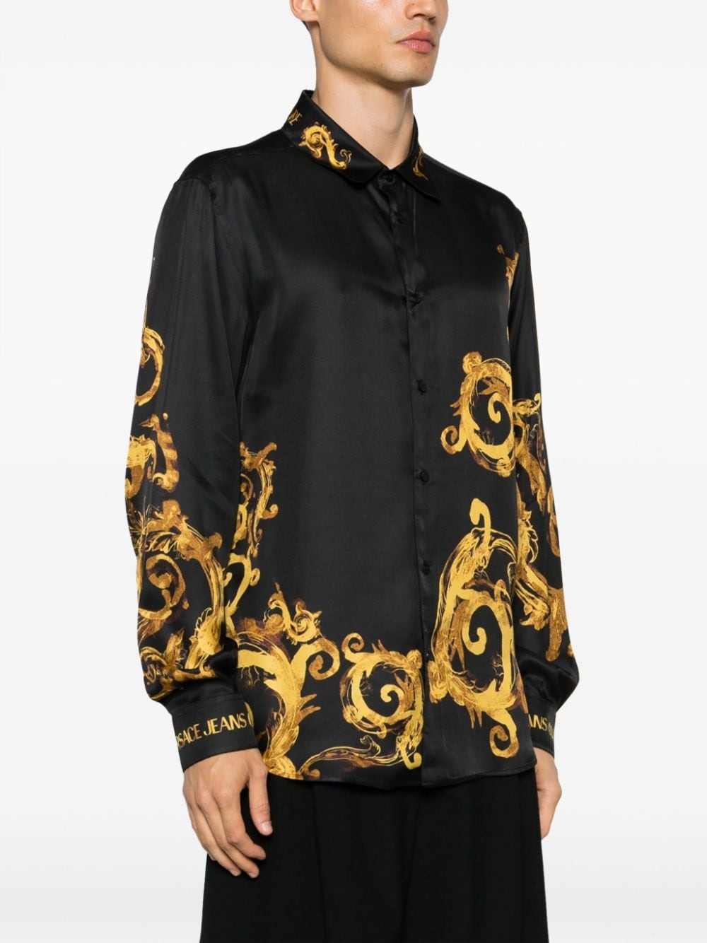 abstract-print long-sleeve shirt - 3