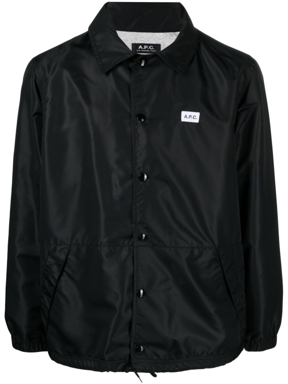 Aleksi logo-patch shirt jacket - 1