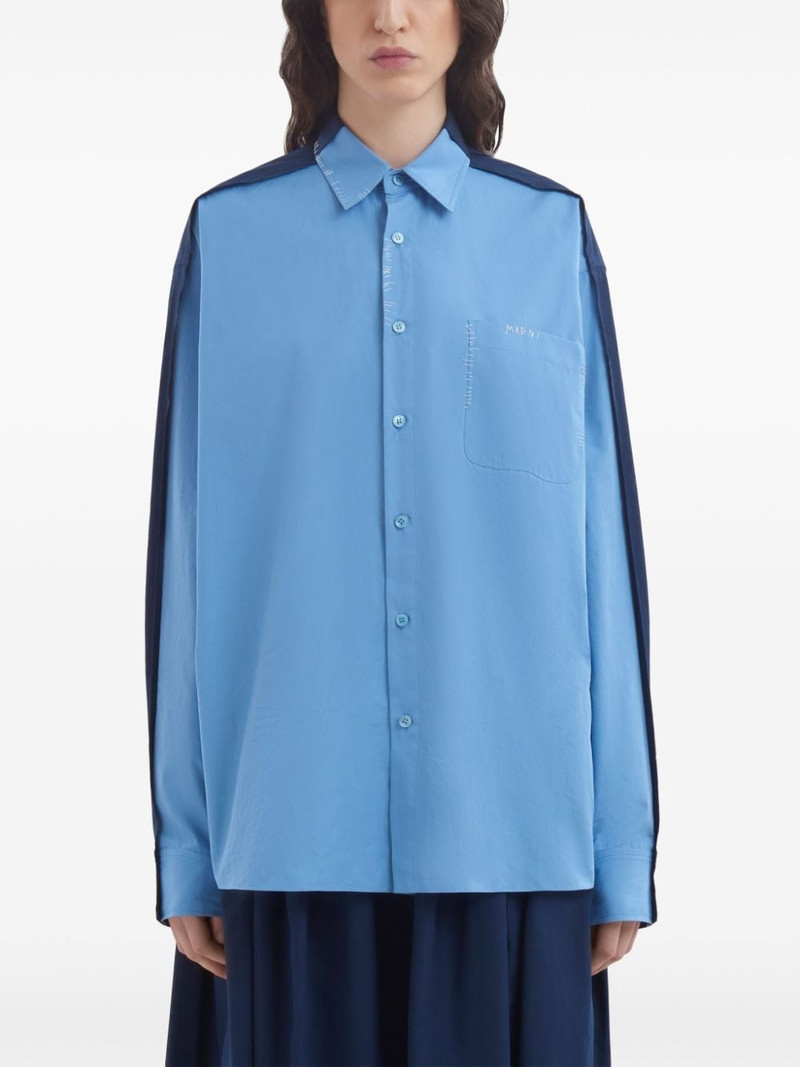 panelled cotton shirt 3