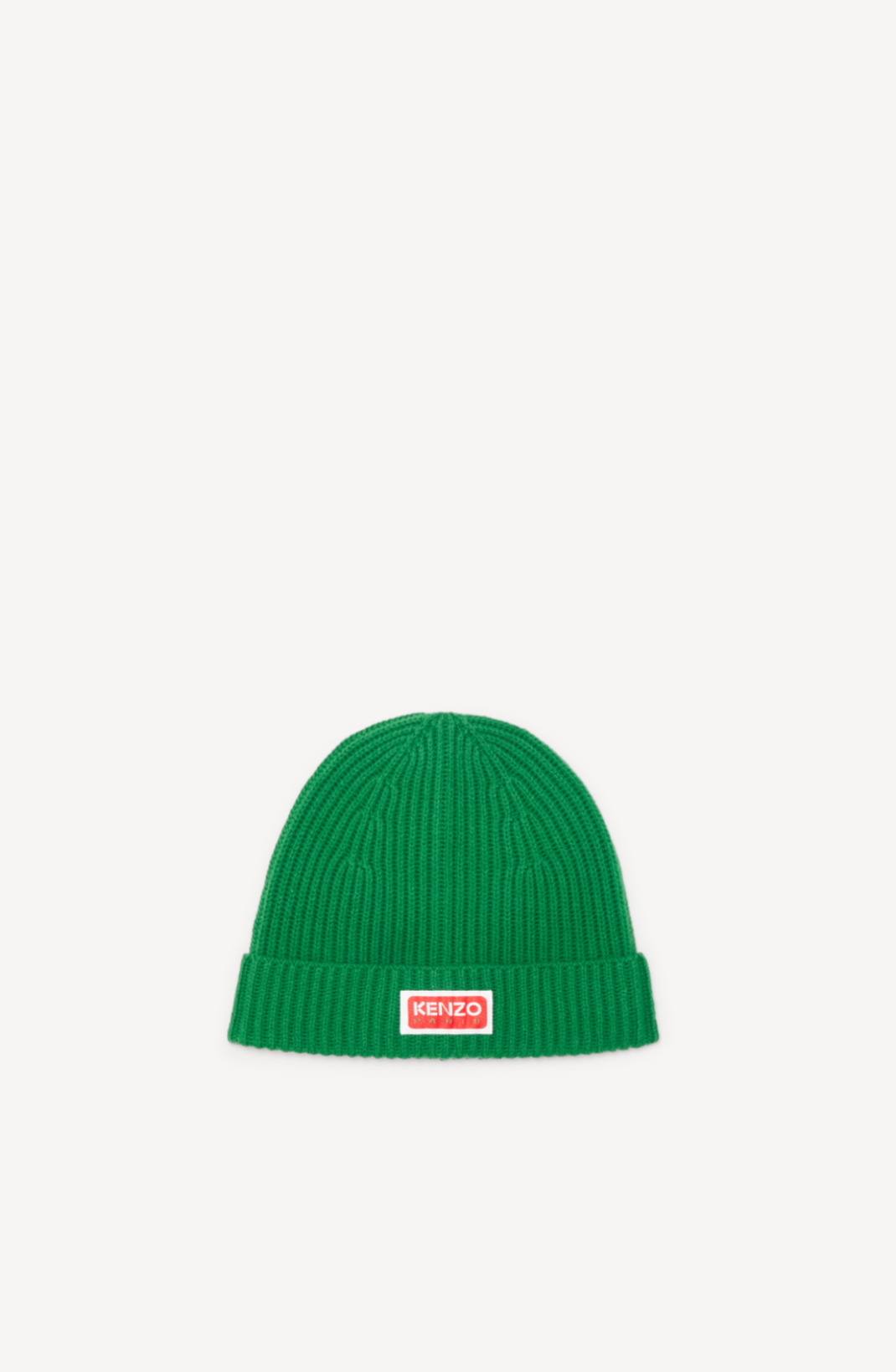Woollen ribbed beanie hat - 1
