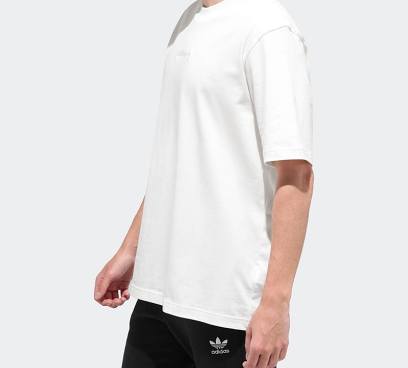 adidas originals Embroidered Logo Short Sleeve White GL6149 - 5