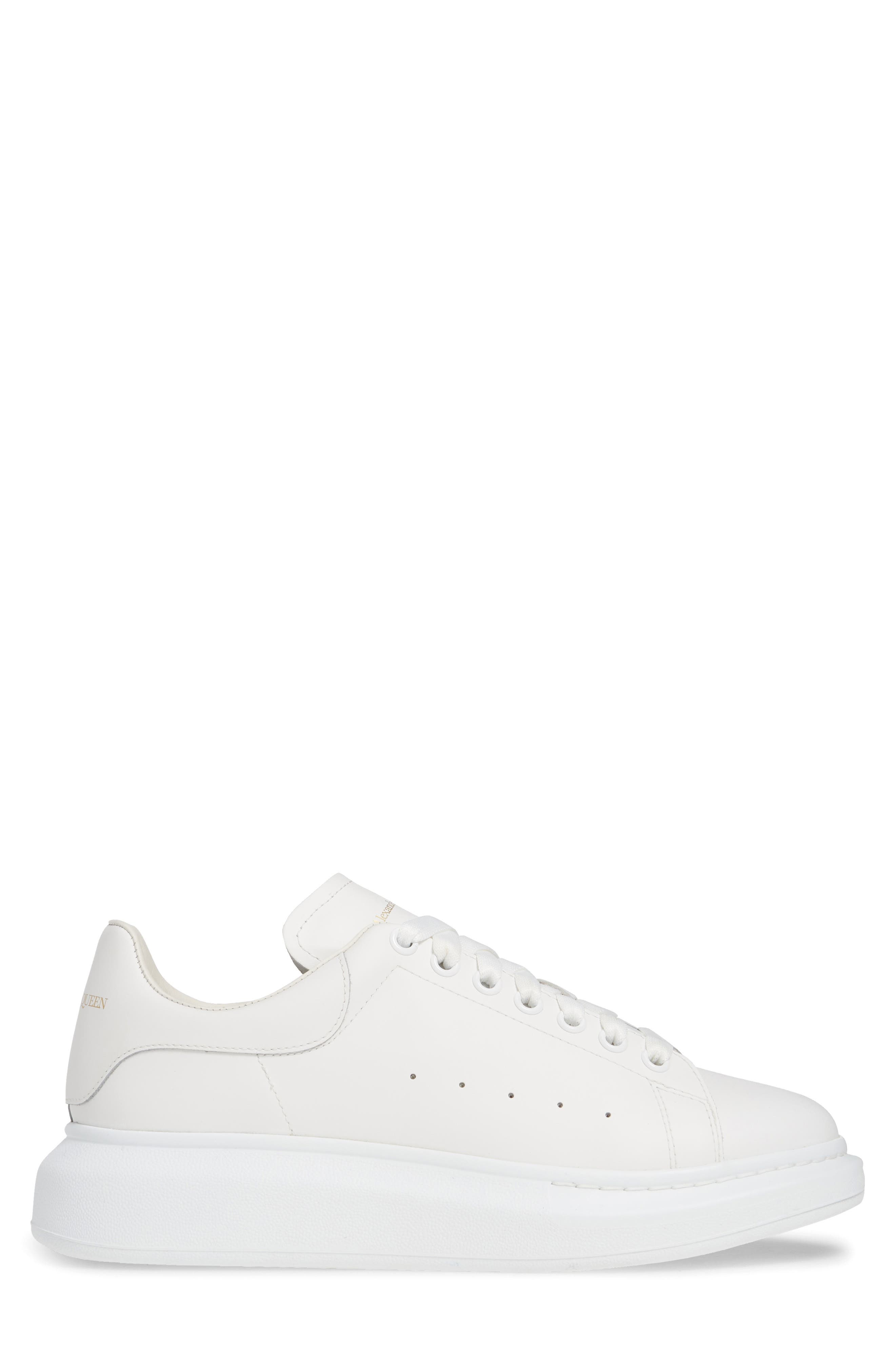 McQueen Oversize Sneaker in White/White at Nordstrom - 3