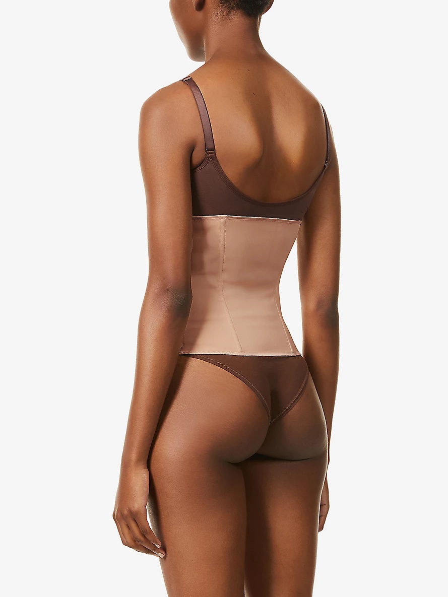 Boned stretch-woven waist trainer - 4