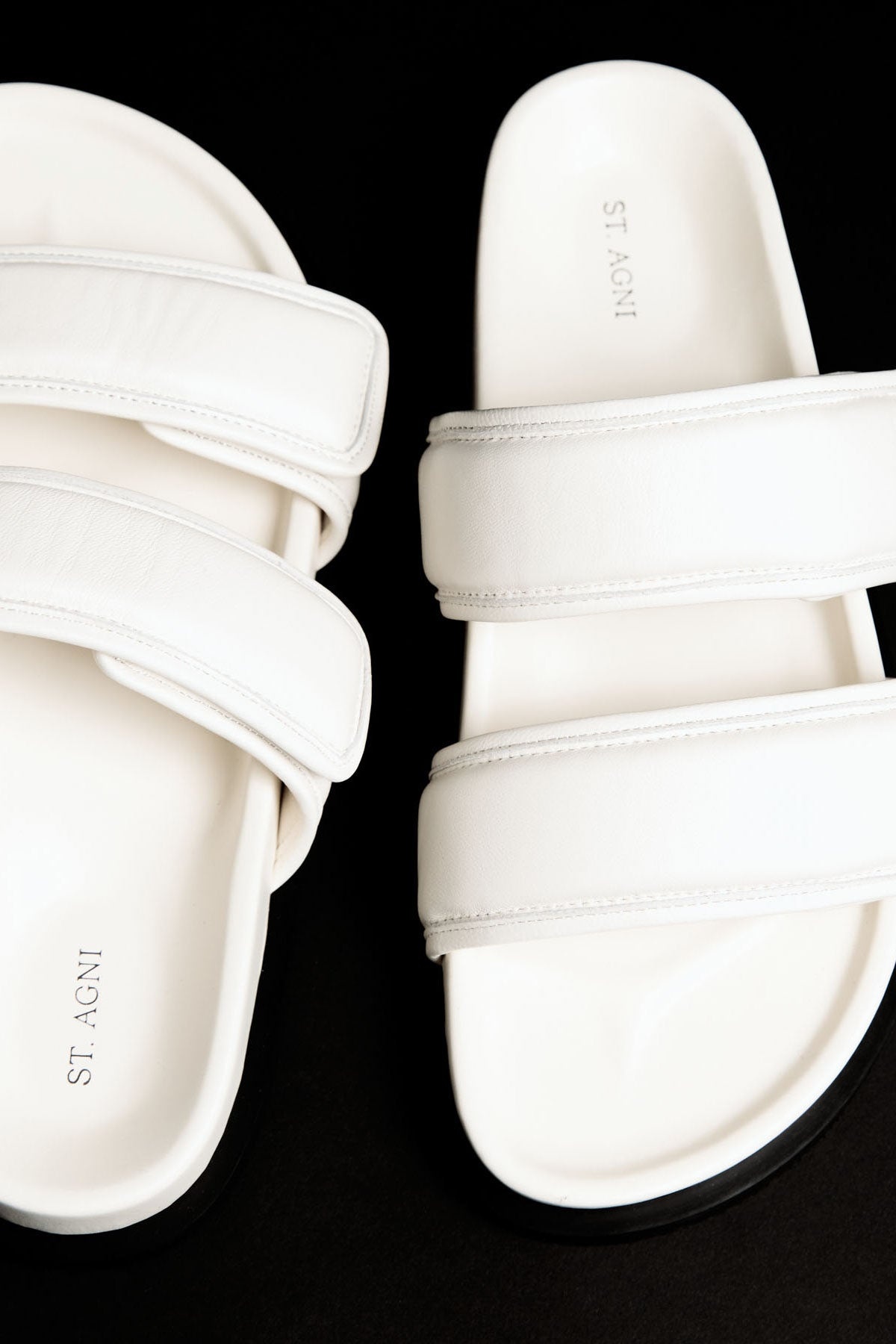 Quilted Leather Slide - Tofu - 3