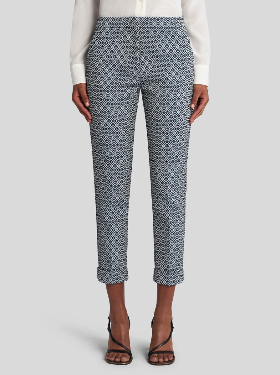 COTTON TROUSERS WITH MEDALLIONS AND FLOWERS - 2