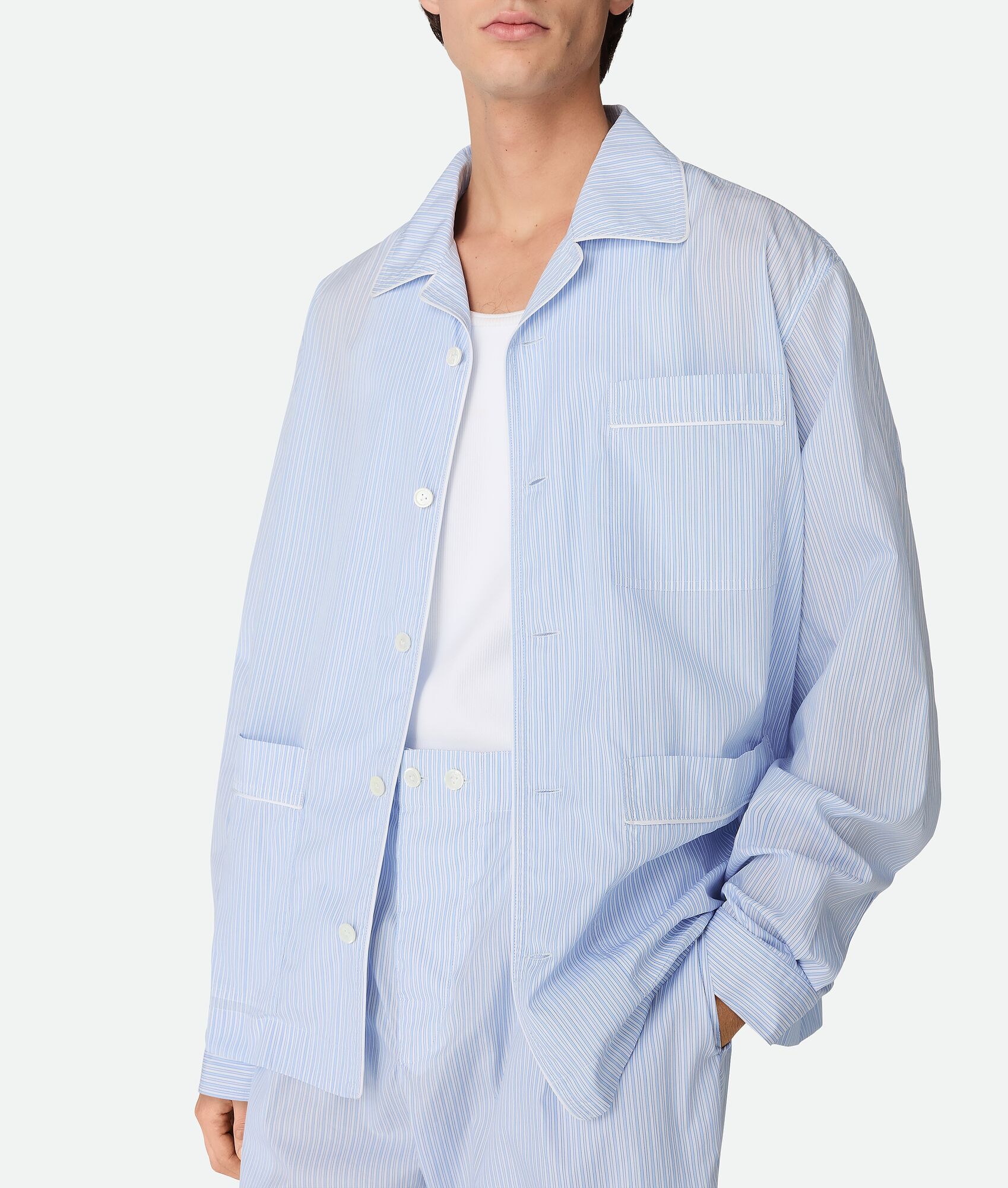 Stripe Cotton Poplin Pajama Set - 3