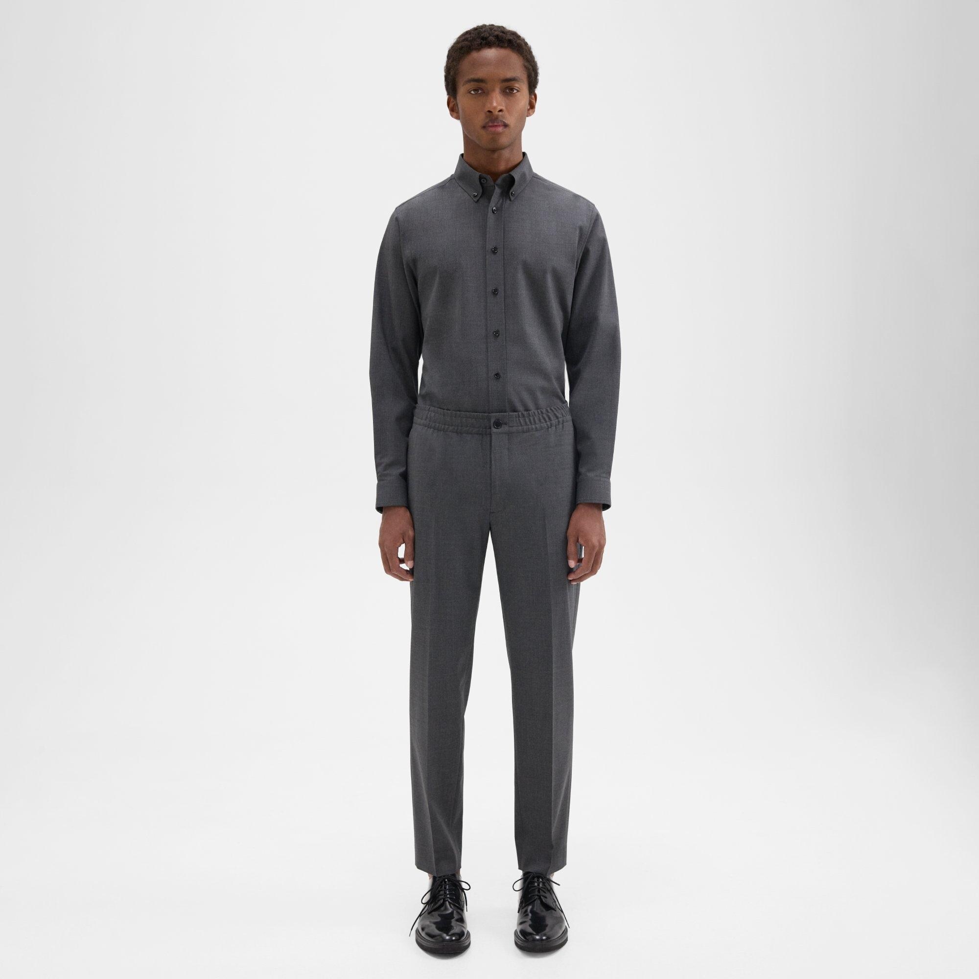 Larin Drawstring Pant in Stretch Wool - 2