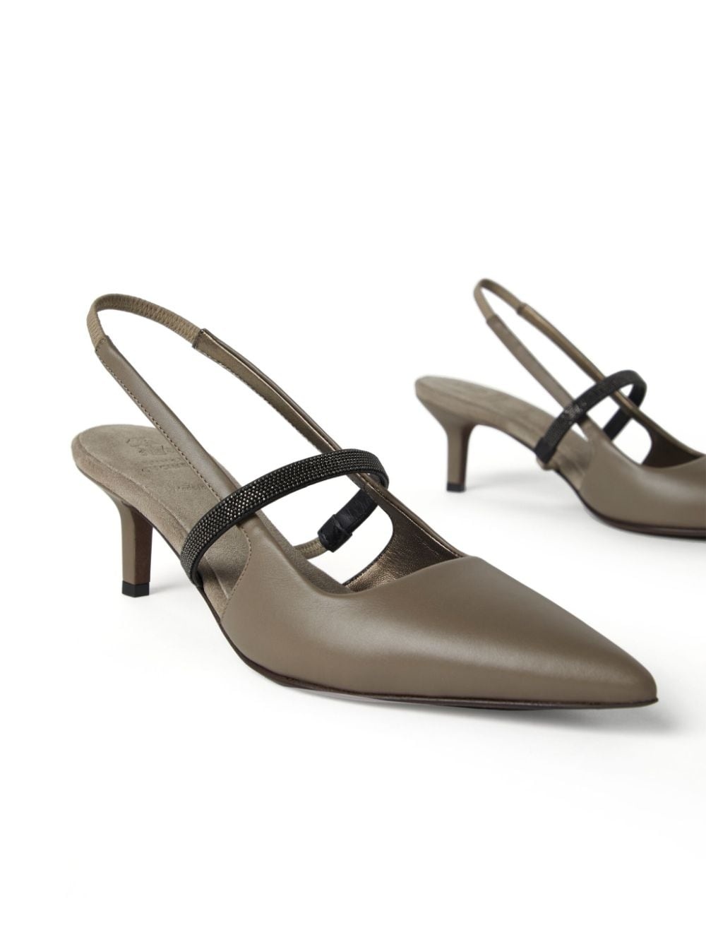 Monili-strap slingback pumps - 4