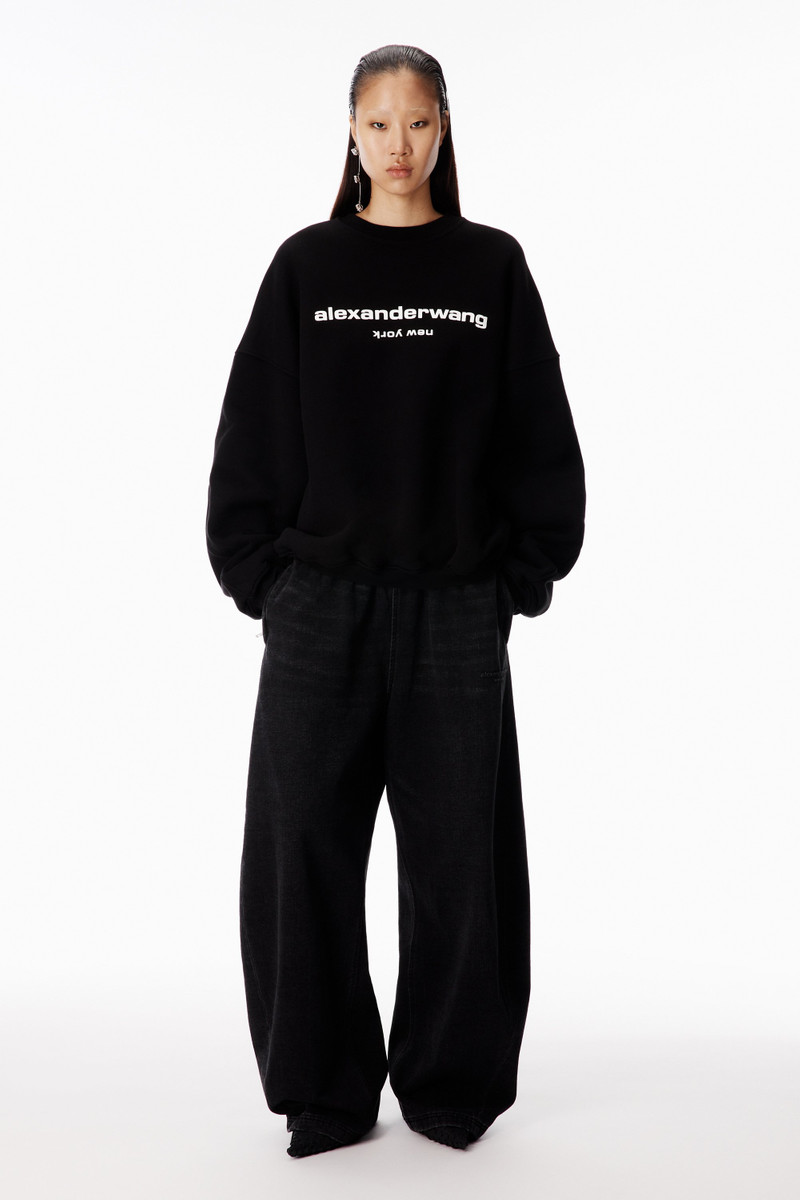 Alexander Wang Puff Logo Crewneck Sweatshirt outlook