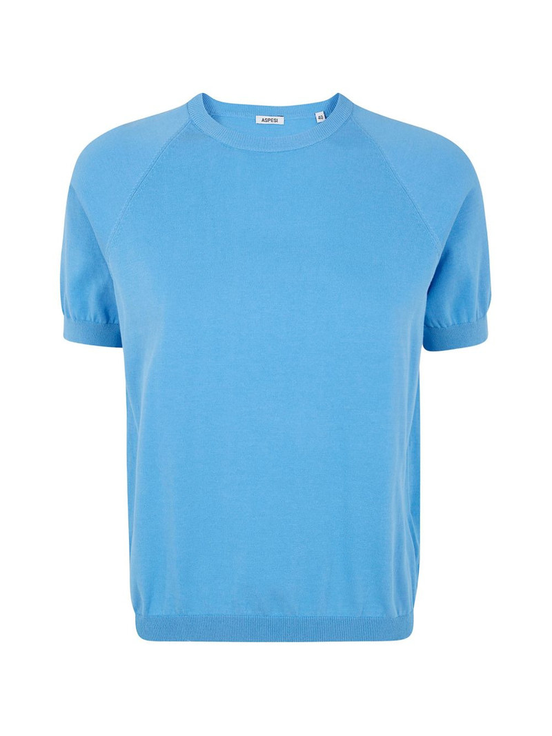 ribbed short-sleeve T-shirt 1