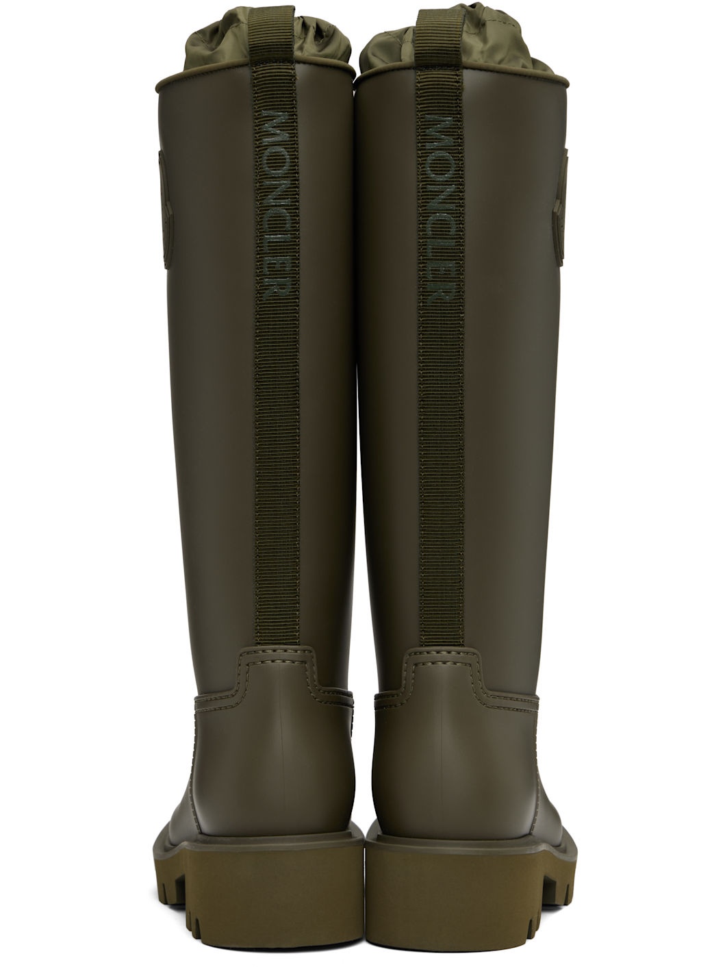 Khaki Kickstream High Rain Tall Boots - 2