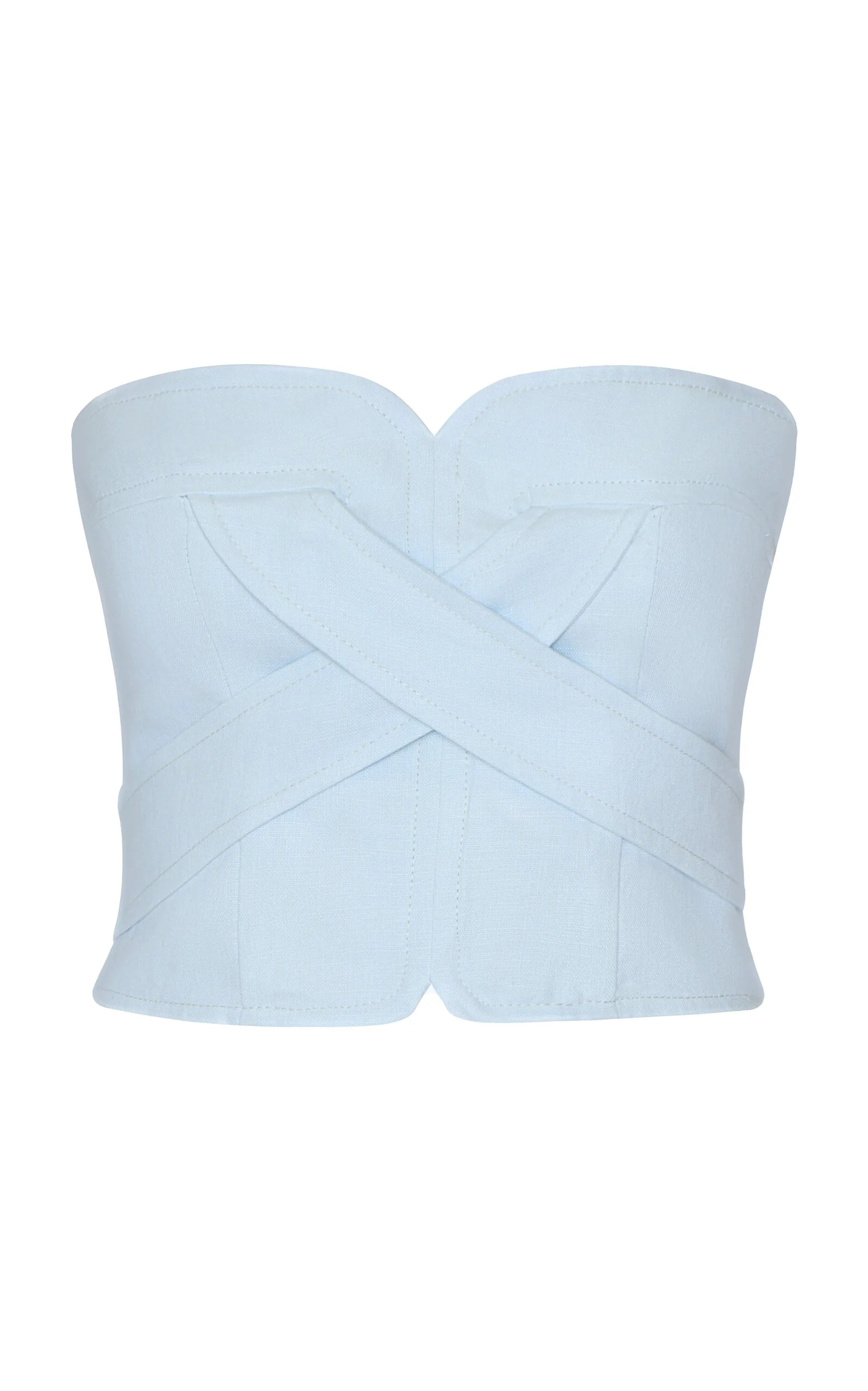 Sea Incierto Crossover Linen Top light blue - 1