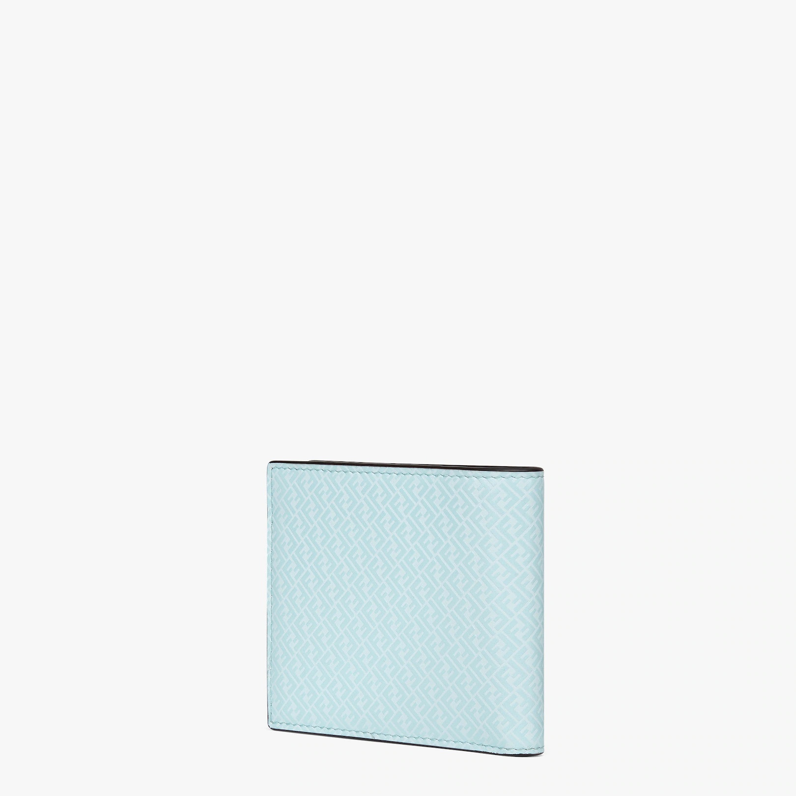 Light blue leather bi-fold wallet - 2