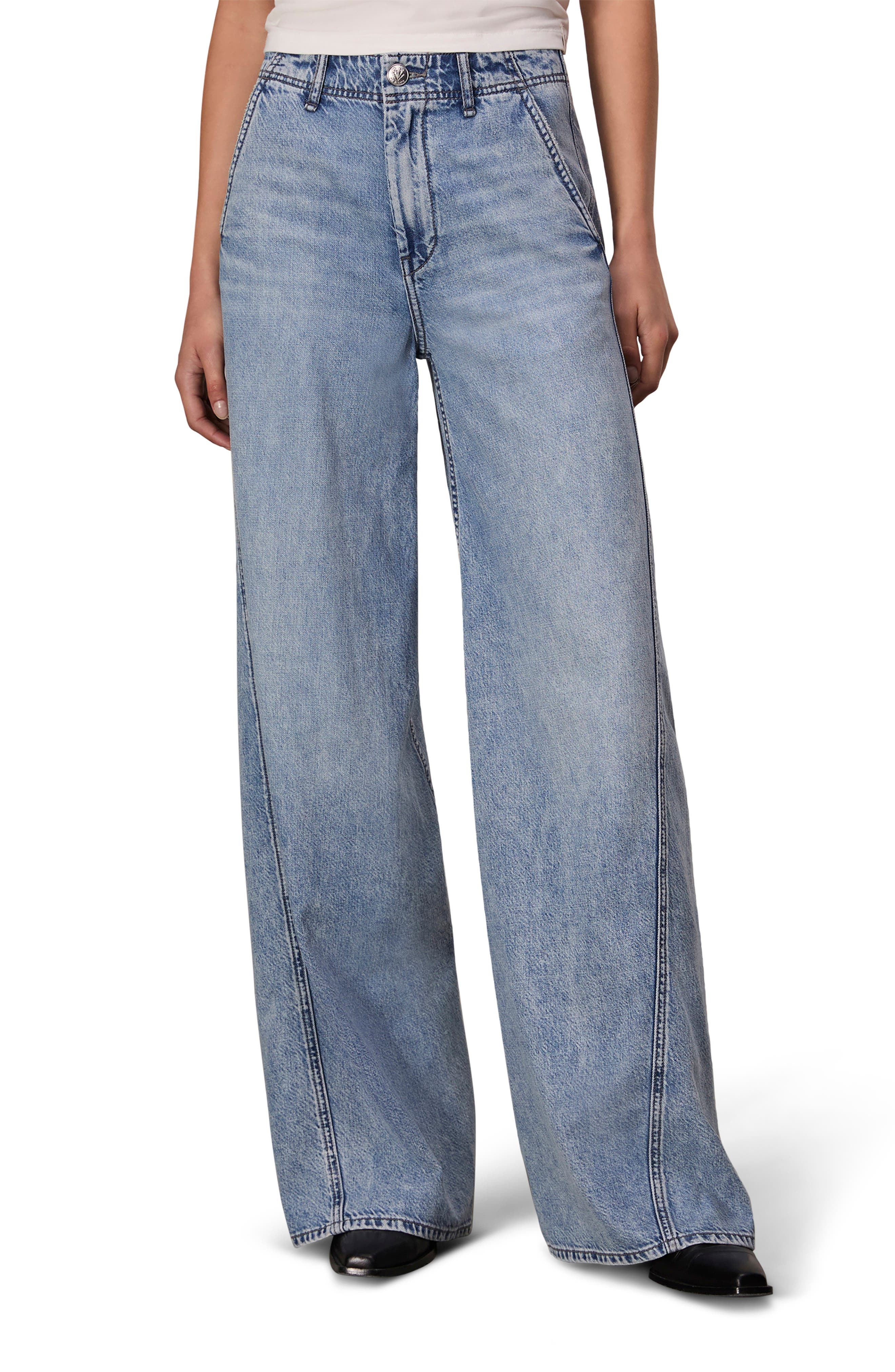 rag & bone Tailored Sofie High Waist Wide Leg Jeans in Annie at Nordstrom - 1